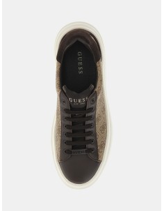 Sneakers GUESS fm5vic vice bianca marrone