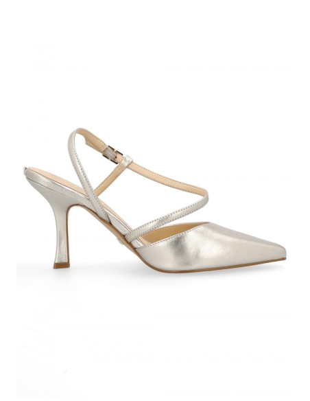 Chanel in pelle Guess FLJSHALEM03 PLATINO