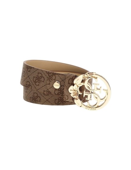 Cintura Guess donna beige logata bw9105 emera logo paint belt
