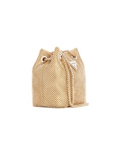 Borsa tonda donna Guess rue rose convertible lilla hwqp84