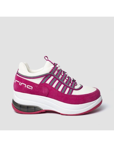 Sneakers Fornarina UP white-fucsia