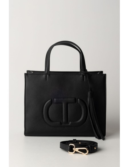 Borsa a tracolla con nappa Nero Twin-set